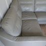 Grey L Shaped Leather Couch Image 3