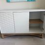 Large Sideboard + TV Unit - White & Oak Effect Image 2