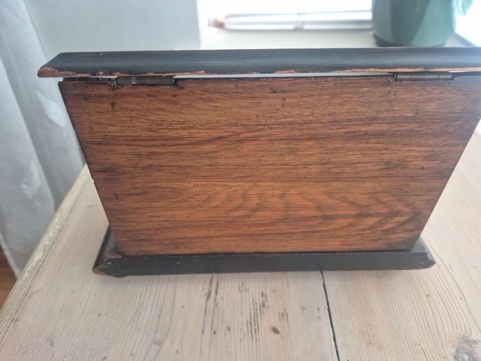 antique victorian writing compendium-all original-stationery and inkstand