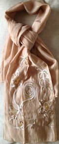Brand New Delicate Golden Brown Scarf