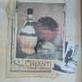 Pair Kitchen Prints Cappuccino Chianti Framed Coffee Wine Wall Art Image 8