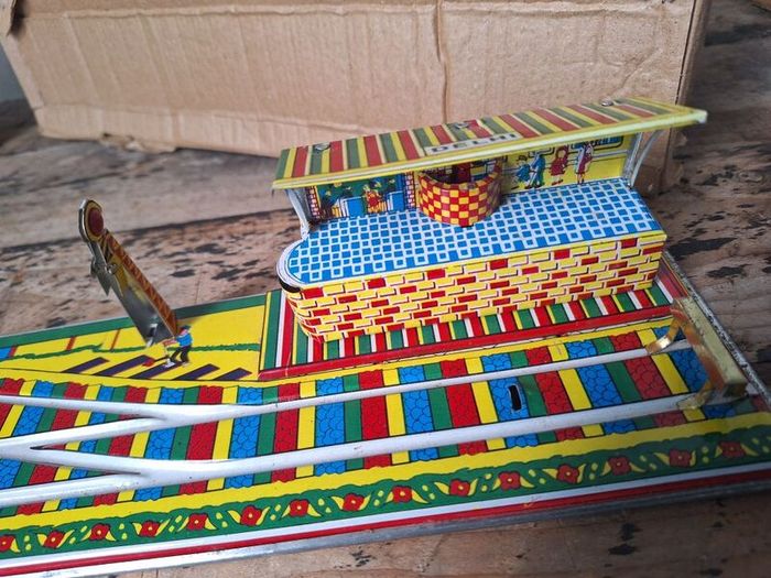 Vintage Local Shuttle Tin Toy Train Set