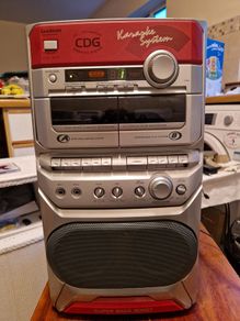 Goodmans XB-20CDG Karaoke Machine, CD and Twin Tape, Excellent Condition