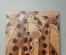 (Move out sell-see my other low priced ads) Giraffe Canvas Painting
