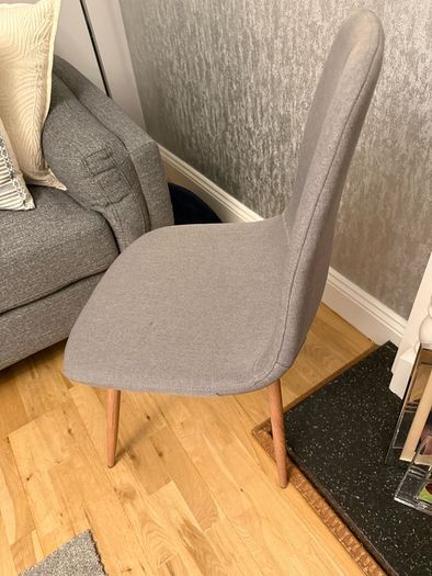 FREE- Grey Fabric Chairs x 2