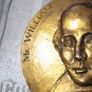 Bronze Coloured Wall Plaque of William Shakespeare with his Name and birth 1564 and death 1616 embossed on the front, Postage Available or Collection Image 3