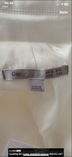 blazer Bnwt Gsp cream blazer size 10