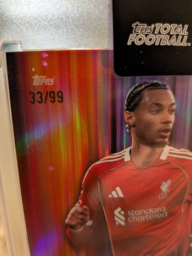 Hugo Ekitike Liverpool FC Topps Total Football Fusion /99