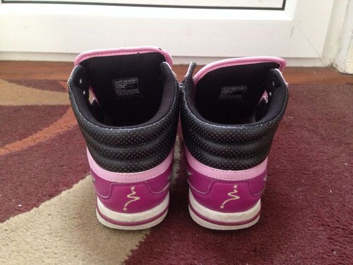 High Top Skechers Sneakers (purple & green)