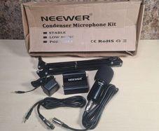 Neewer Nw-700 Professional Studio Condenser Microphone With Nw-100 Power Supply And Cables. Brand New