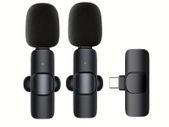 Type-C Wireless Lavalier Microphone For Smartphones Laptops Wireless Condenser Recording Microphone