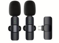 main image for ad Type-C Wireless Lavalier Microphone For Smartphones Laptops Wireless Condenser Recording Microphone