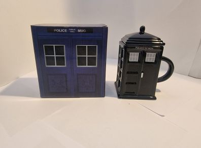 Doctor Who TARDIS 3D Ceramic Mug with Lid (Puckator)