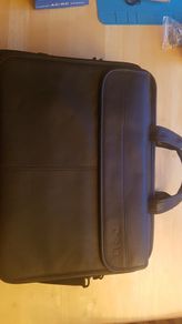Dell Leather Laptop Bag Briefcase Messenger Bag Black Shoulder