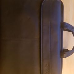 Dell Leather Laptop Bag Briefcase Messenger Bag Black Shoulder