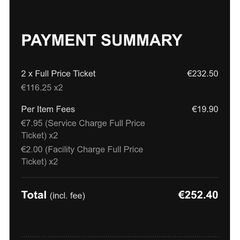 2 Tickets Les Miserables