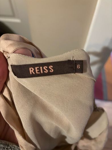 Reiss silk embellished top