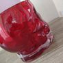 Halloween Red Glass Skull Candy Dish Image 7