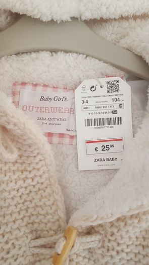 Girl's jacket 3-4 years