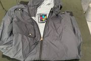 Black casual jacket with hood