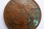 One Penny 1857 token Bank of Upper Canada