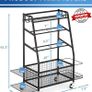 Weight Rack for Dumbbells - Widened Home Gym Storage Rack - Dumbbell Rack with 4 Flexible Wheels and Unique Storage on Both Sides Image 2