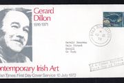 1972 Ireland Irish Art "Blake Late" Gerard Dillon 1916-1971 Commemorative Stamp The Irish Times Addressed First Day Cover (FDC)