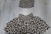 2 piece leopard print set