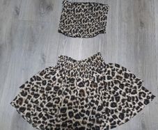 2 piece leopard print set