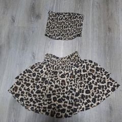 2 piece leopard print set