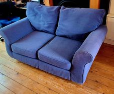 2 Seater sofa blue