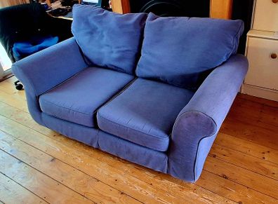 2 Seater sofa blue