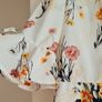 Floral top, Cut-out Shoulder Image 4