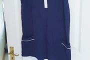 River Island Navy &amp; White Dress - Size 14