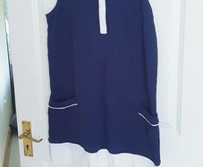 River Island Navy & White Dress - Size 14