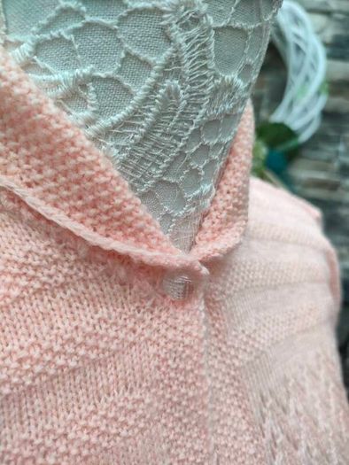 Cute Baby pink peachy fine knit cardigan