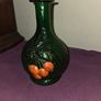 Vintage hand blown Green Glass Vase Image 4