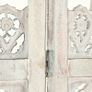 Hand carved 3-Panel Room Divider White 120x165 cm Solid Mango Wood Image 5
