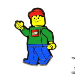LEGO Man Pin Badge Enamelled New Rare And Hard To Find From The Lego Group 2001
