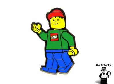 LEGO Man Pin Badge Enamelled New Rare And Hard To Find From The Lego Group 2001