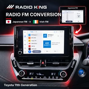 Toyota 11th Gen Japanese Radio to Irish FM Conversion