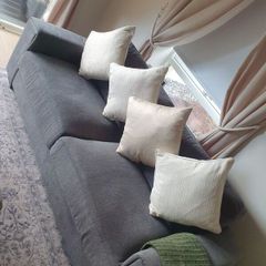 Grey 3 seater