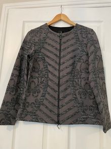 Grey Tia Zipped Jacket        New with Tags        Size 10