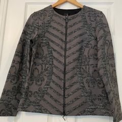 Grey Tia Zipped Jacket        New with Tags        Size 10