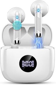 2023 Bluetooth 5.3 Headphones 13mm Drivers Wireless Headphones 40H Hifi Stereo Bluetooth Earbuds Built in ENC Mic, LED Display, USB-C, IP7 Waterproof Bluetooth MULTIPLE COLOURS AVAILABLE
