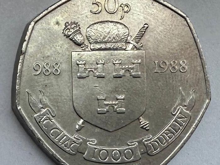 Irish Millennium 50p 1988 EF