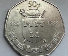 Irish Millennium 50p 1988 EF