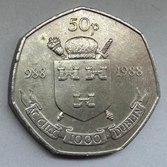 Irish Millennium 50p 1988 EF