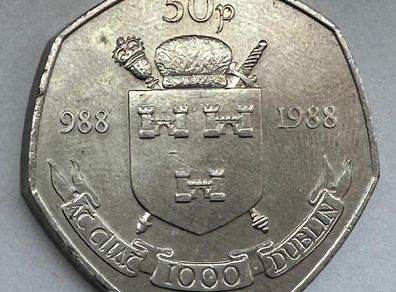 Irish Millennium 50p 1988 EF