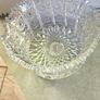 Rare find Bohemia Czech Crystal Hand cut 8" Bowl Queen Lace Image 2